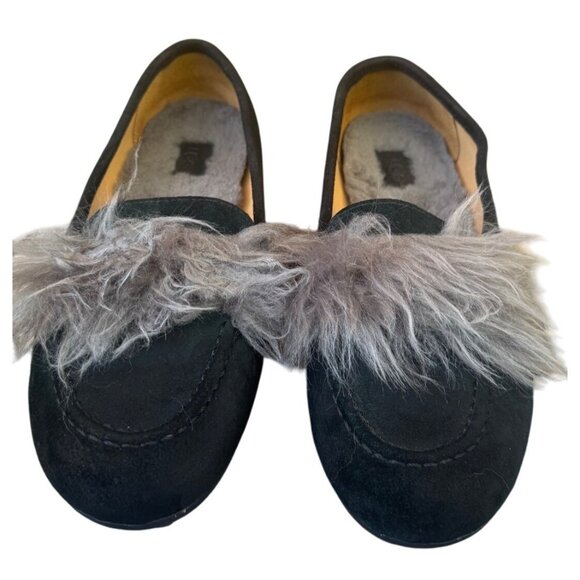 Ugg Kaley Wisp Women's Shoes Size 7 Black Loafers Slippers Suede - Picture 1 of 10